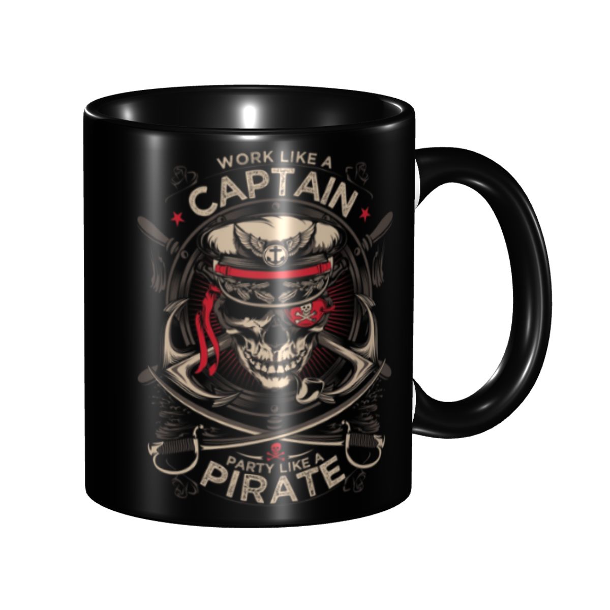 Coffee Tea Like - Travail personnalisé comme un capitaine fête