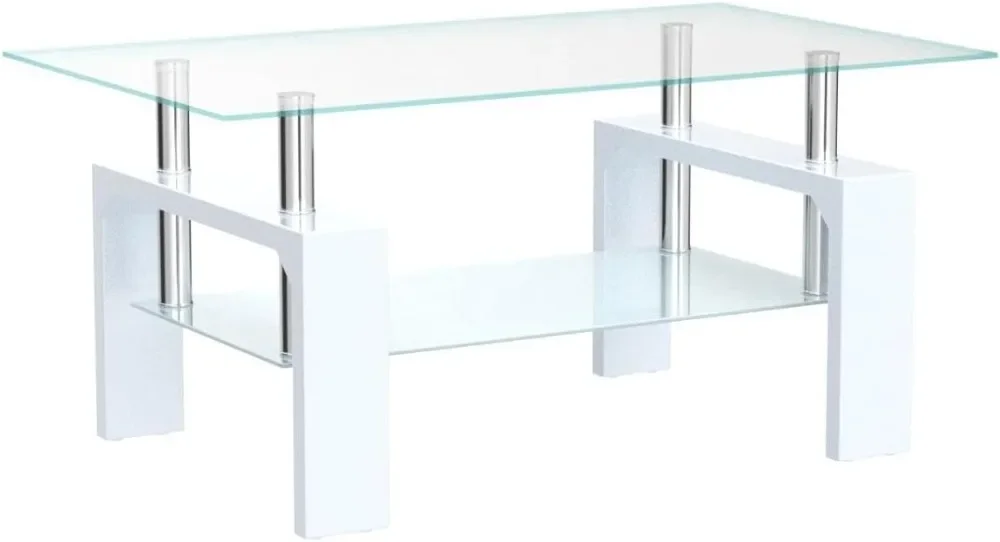 Coffee Tea Quotes - Table basse rectangulaire de salon, table