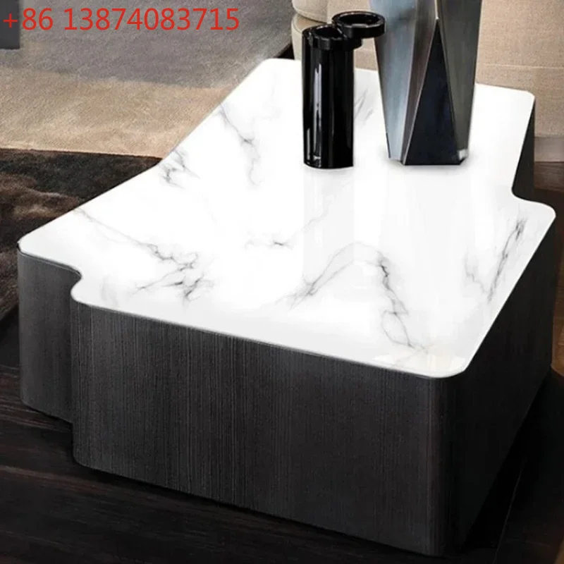 Coffee Tea Hong Kong - Table basse simple en marbre, style