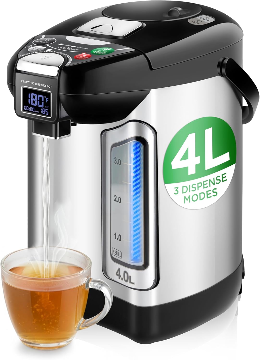 Dispenser Coffee And Tea - Distributeur d'eau chaude électrique 4L avec