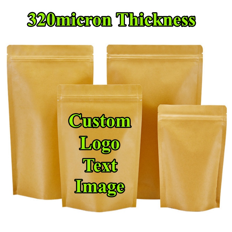 Coffee Tea Day - 100 Sachets Doypack en Papier Kraft