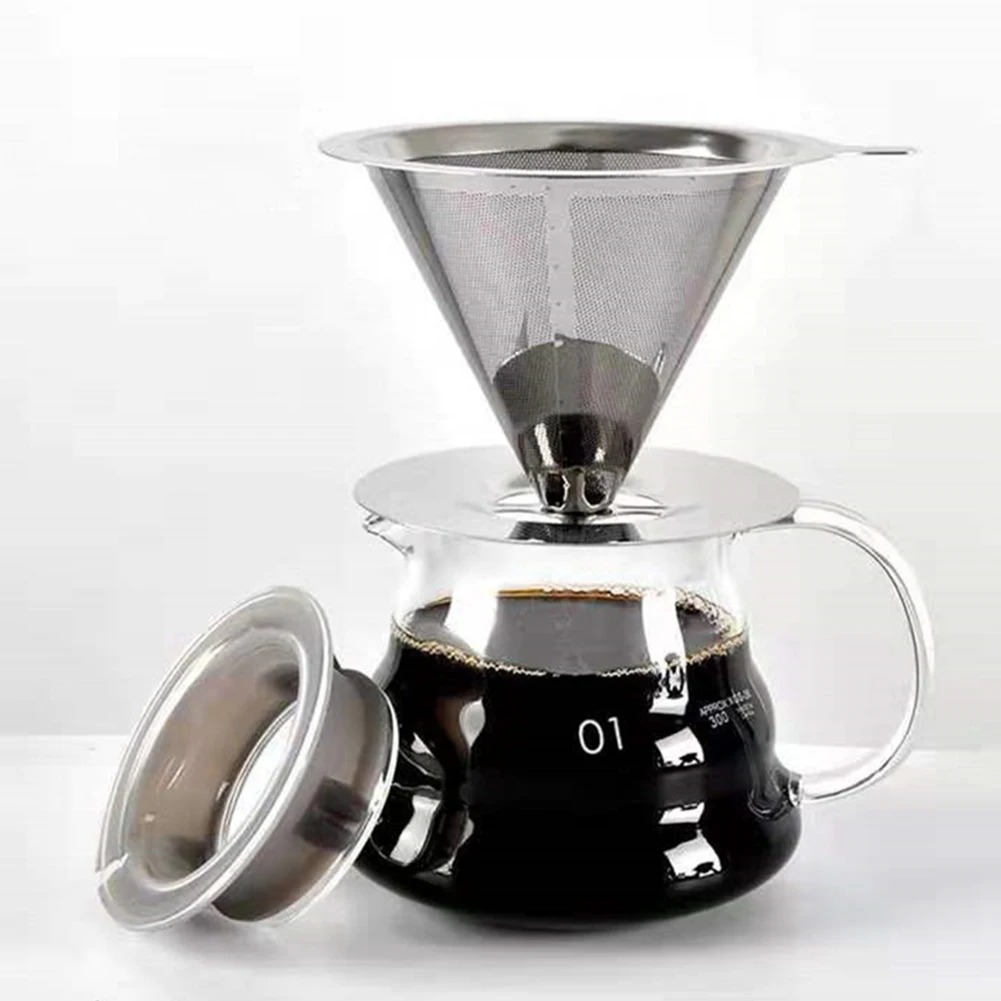 Dispenser Coffee And Tea - Porte-filtre à café réutilisable, Double couche