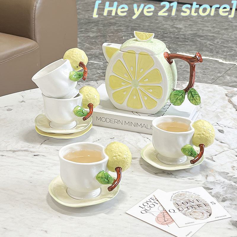 Lemon Tea Coffee - Ensemble tasse à café et soucoupe