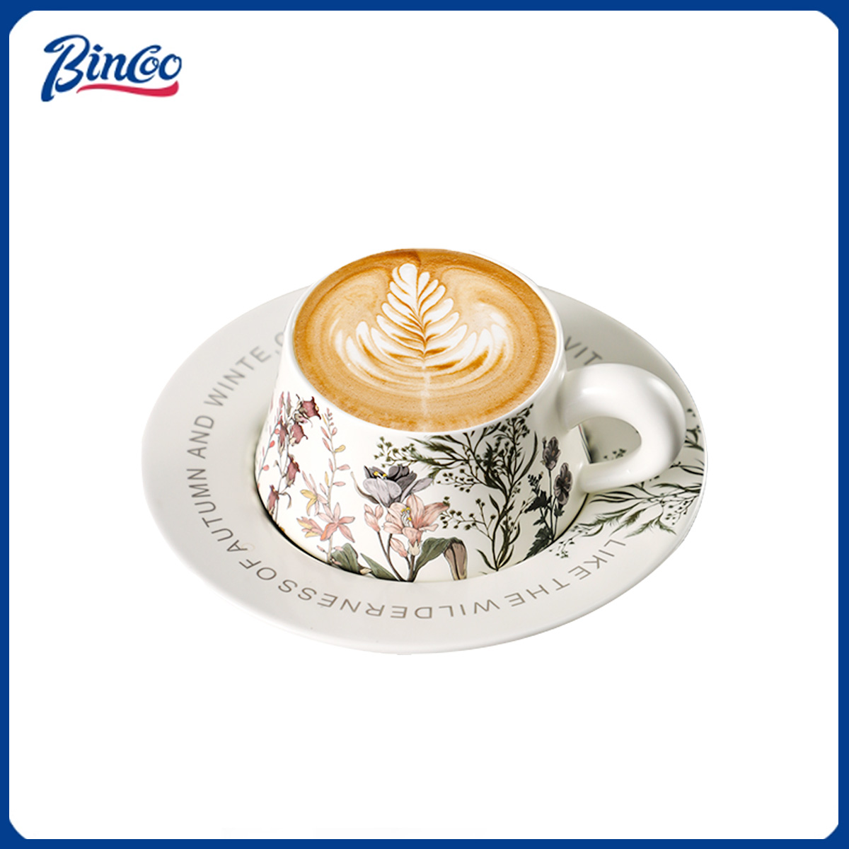 Espresso Cup Saucer - BINCOO 260ml tasse à café en