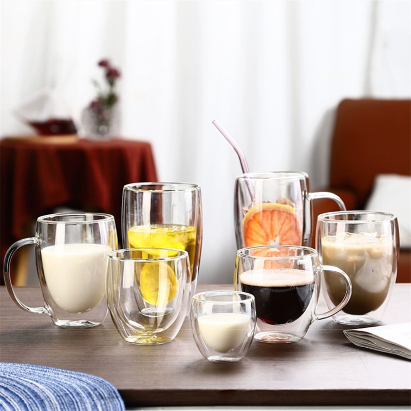 Lemon Tea Coffee - Tasse en verre Borosilicate à Double