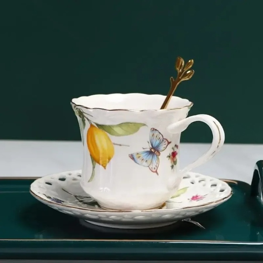 Lemon Tea Coffee - Ensemble de tasses à thé de