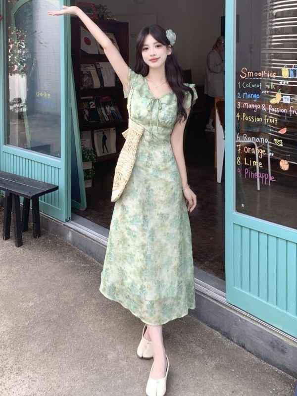 Robe longue à imprimé floral p - Coffee Tea Weight Loss avis et prix