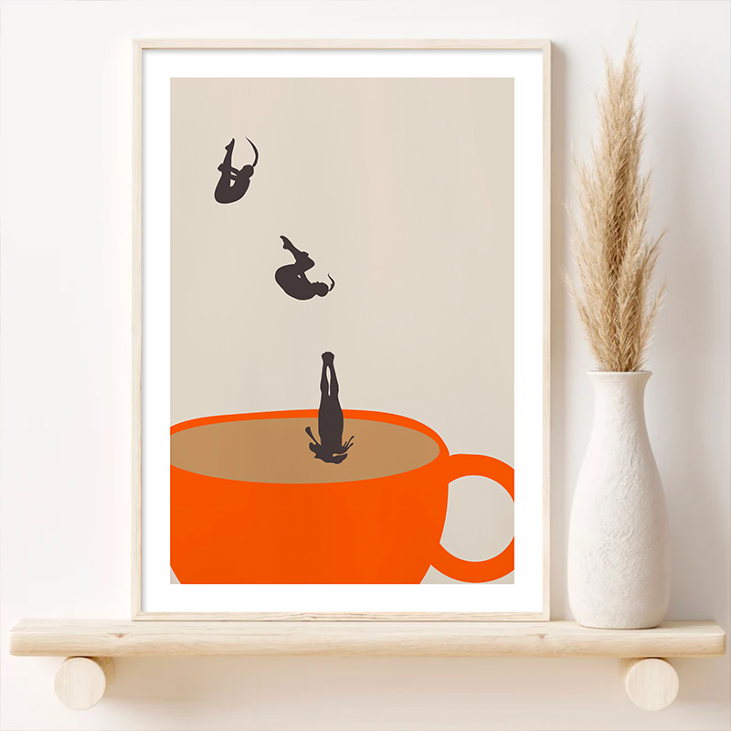 Toile d'Art Mural de Méditatio - Coffee Tea Poster avis et prix