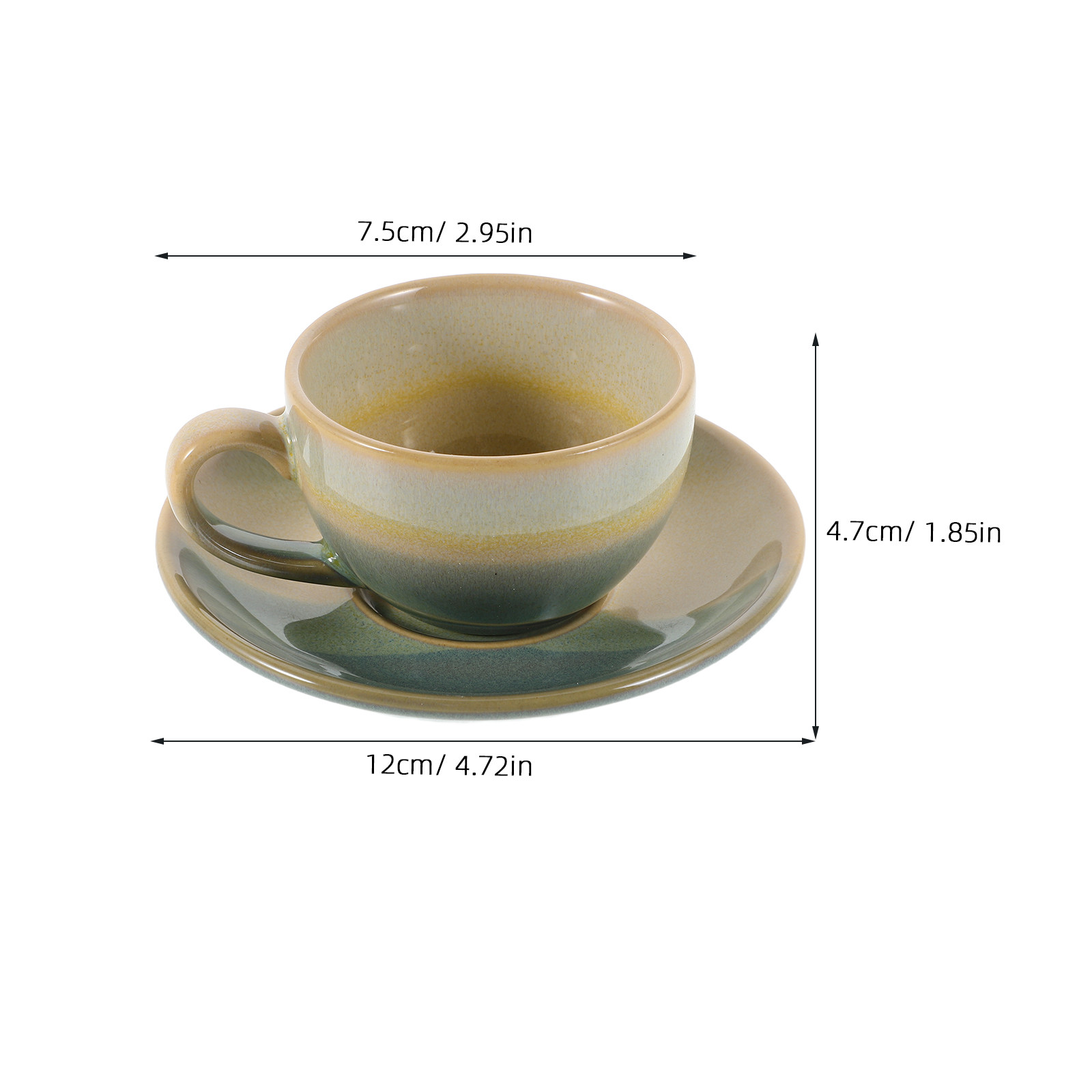 1 ensemble de tasses à café vi - Espresso Cup Saucer avis et prix