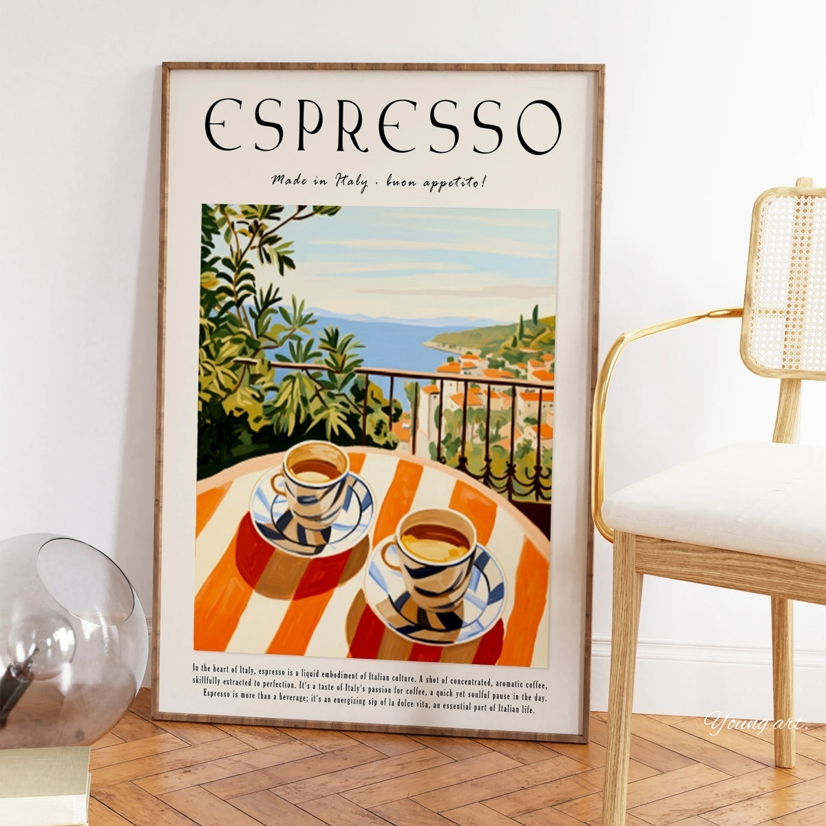 Affiche sur toile de café expr - Coffee Tea Poster avis et prix