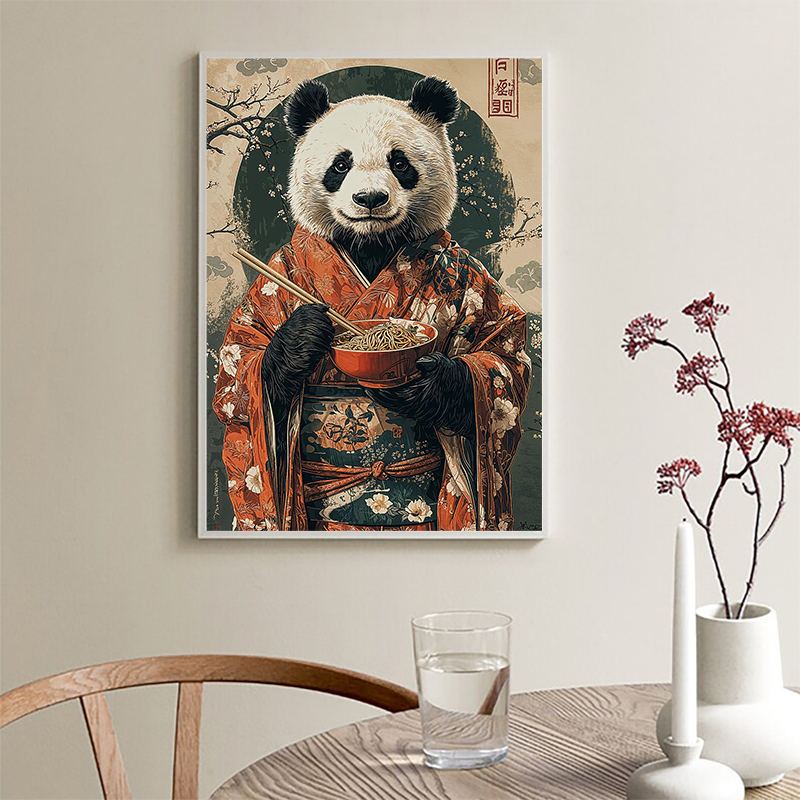Rétro japonais grenouille bois - Coffee Tea Poster avis et prix