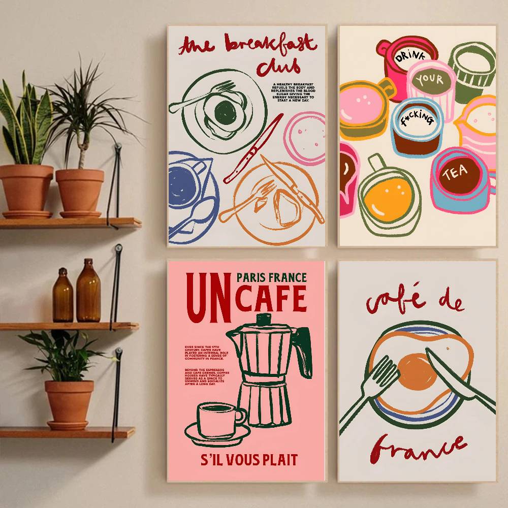 Affiche Rétro en Papier sur le - Coffee Tea Poster avis et prix