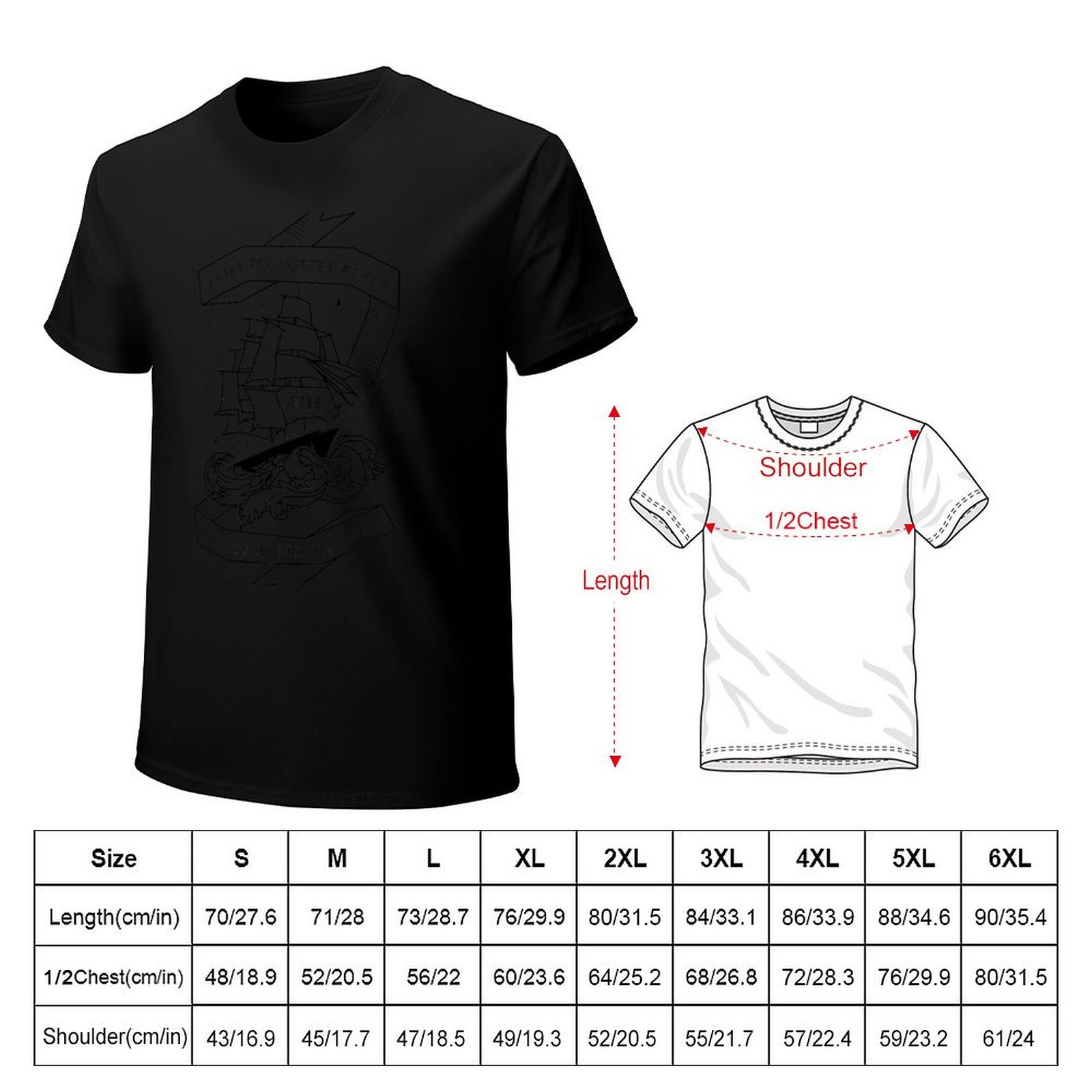 T-shirt I Like my Coffee Black - Coffee Tea Like avis et prix